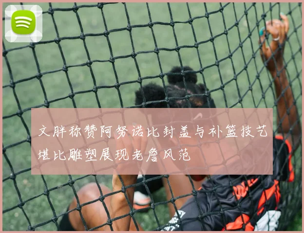 文胖称赞阿努诺比封盖与补篮技艺堪比雕塑展现老詹风范